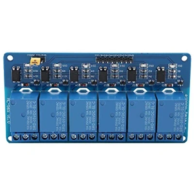 Image de Module de relais à 6 canaux déclenchement niveau bas avec optocoupleur 5V / 12V 24V (en option)(24V)