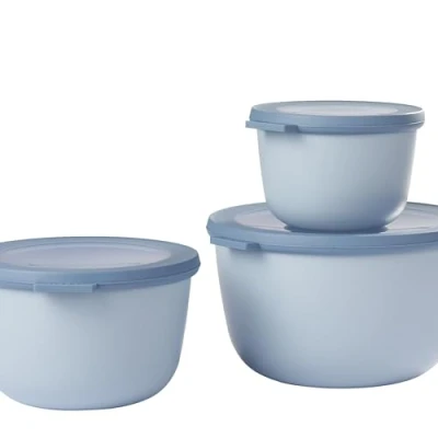 Image de Mepal Bowls Set Nordic Blue of 3 (500, 1000, 2000 ml)