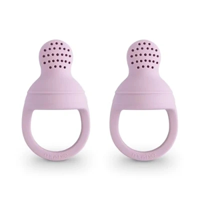 Image de mushie Tétine en silicone pour bébé à partir de 6 mois (lilas doux)