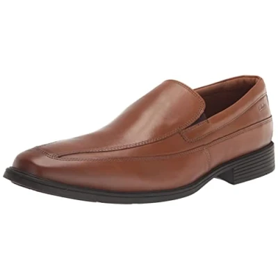 Image de Clarks Homme Tilden Free Mocassin, Foncé Tan Lea, 42.5 EU