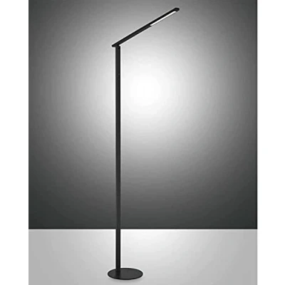 Image de Fabas Luce Ideal Lampadaire Intégré LED Verre Noir