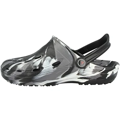 Image de Chung Shi Unisexe Dux Clog, Sabot, Noir/Gris/Blanc, 38 EU