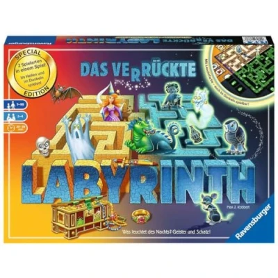 Image de Ravensburger Le Labyrinthe Fou Version Anniversaire Jeux familiaux, Single, 26687, Jaune