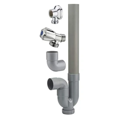 Image de Kit raccordement pour machine à laver robinet + applique murale siphon NOYON &amp; THIEBAULT
