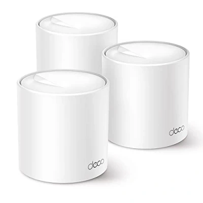 Image de TP Link Deco WiFi 6 Mesh AX3000Mbps X50(3 pack), Système pour Toute la Maison, Couverture de 550㎡, Installation Facile, Contrôle Parental, Compatible avec toutes les Box Fibre