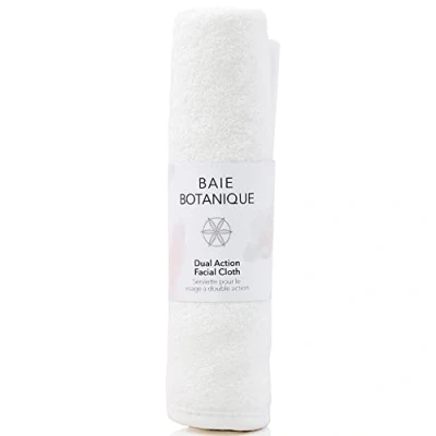 Image de Baie Botanique Professionnel Serviette pour le visage double action, mousseline de coton luxe et éponge ultra douce en bambou 100% naturel (Single)