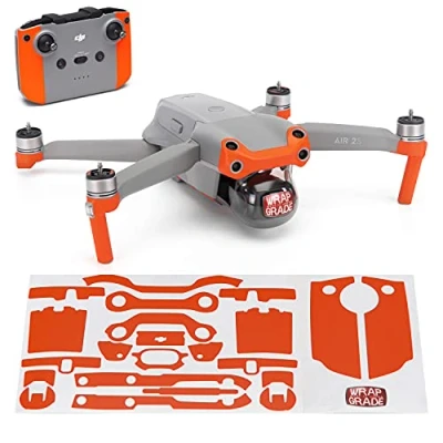 Image de Wrapgrade Skin Compatible avec DJI Air 2S Accent Color A (Neon Orange)
