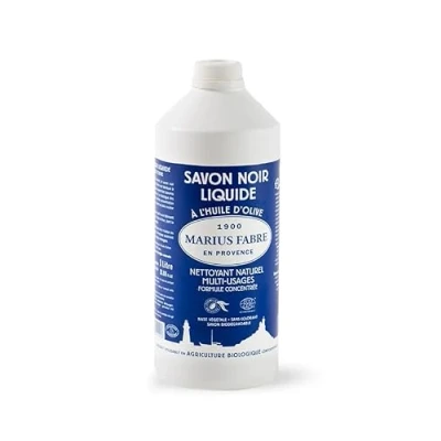 Image de MARIUS FABRE Savon noir liquide à l&#039;huile d&#039;olive, multi usage, 1L