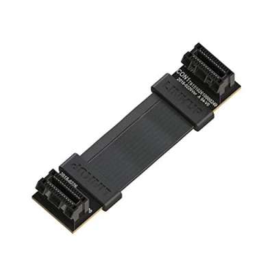Image de LINKUP Flexible SLI Bridge GPU Cable Extreme High Speed Technology Premium Shielding 85 ohm Design for NVIDIA GPUs Graphic Cards┃Not Compatible with AMD Or RTX 2000/3000 [4cm]