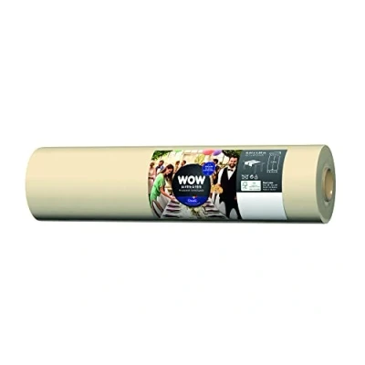 Image de Duni Tête à Chemin de Table en Evolin perforé Tous Les 1,20 m Long Crème uni 41 x 2400 cm