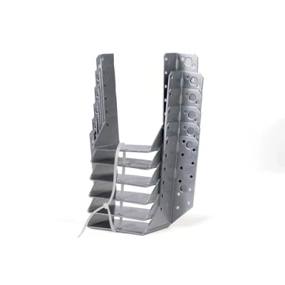 Image de Alberts 331399 Support U type A ailes extérieures galvanisé Sendzimir 100 x 140 mm Set de 6 pièces