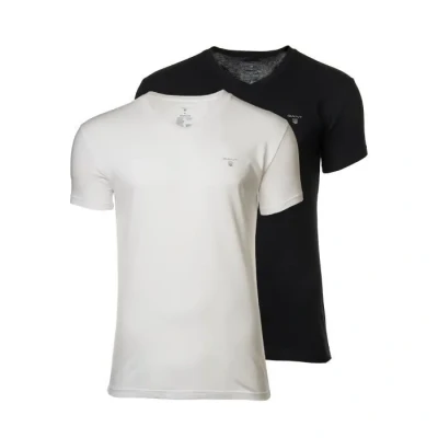 Image de T Shirt Homme GANT uni Manches courtes Col V