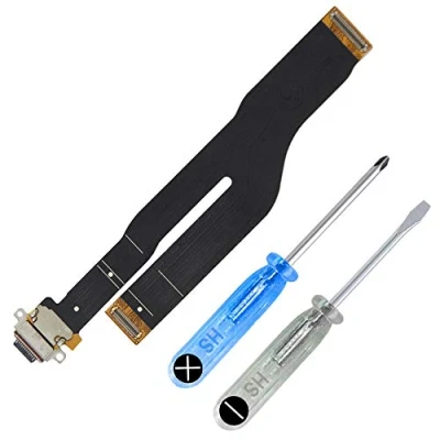Image de MMOBIEL Connecteur de Charge Compatible avec Samsung Galaxy Note 20 / 5G 2020 Dock Connector USB C Jack Audio/Microphone/Antenne Remplacement INCL. Tournevis
