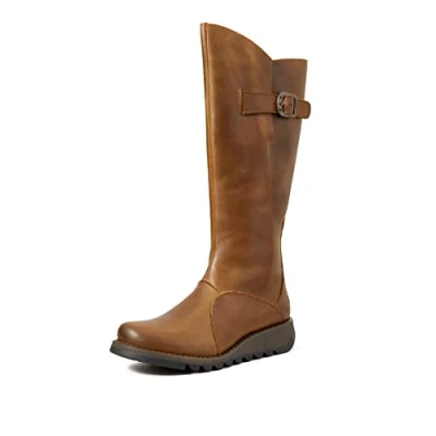 Image de Fly London Mol 2 Bottes zippées Femme, Marron Camel, 38 EU