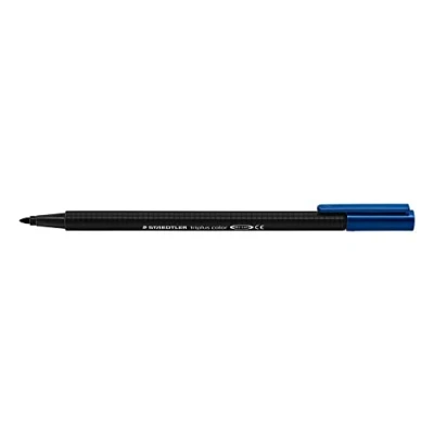 Image de STAEDTLER Lot de 3 Feutres coloriage triplus color Pte large 1 mm Noir