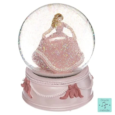 Image de Boule à neige musicale ATMOSPHERA Princesse D. 10 cm H. 13 Verre et Polyrésine