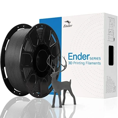 Image de Creality Official 3D Printer Filament PLA 1.75mm Imprimante Dimensional Accuracy +/ 0.02 mm 1KG (2.2 LBS) Spool Matériaux D&#039;impression en Noir