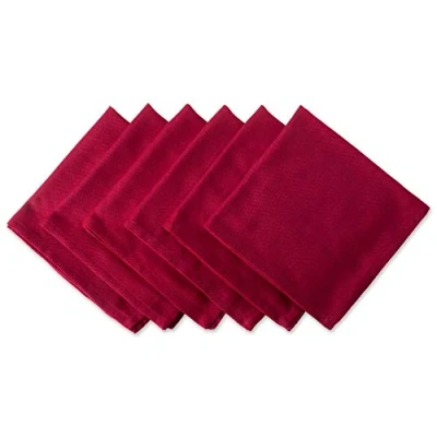 Image de DII 100% Coton, varié, Lavable en Machine Table Tops, Rouge (Tango Red), 20 x
