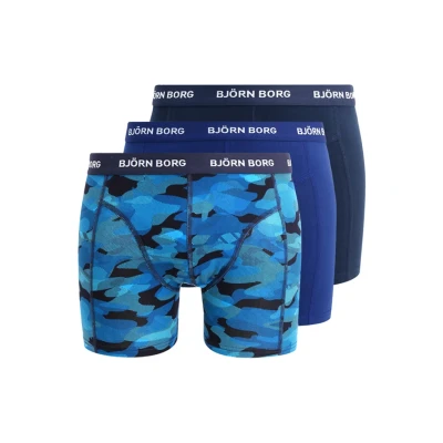 Image de Björn Borg Shadeline Sammy Shorts 3 PACK Shorty, Homme, Taille: XS, Total eclipse