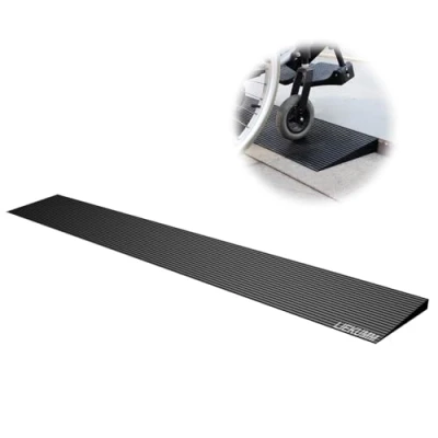 Image de LIEKUMM Rampe de Seuil, 1,5 cm en Caoutchouc pour Fauteuil Roulant, Surface antidérapante Portes Roulant et salles Bain