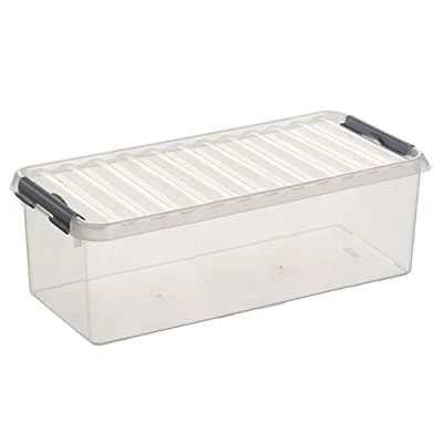 Image de Sunware Q Line boîte de Rangement 9,5L Transparent métallique