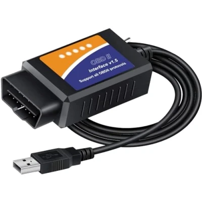 Image de OBDResource ELMconfig Scanner avec Commutateur MS Can/HS Can, Adaptateur OBD2 USB Outil de Diagnostic OBDII Professionnel