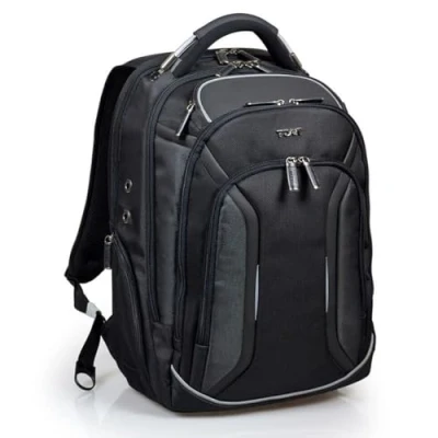 Image de PORT DESIGNS Melbourne Sac à Dos Voyageur pour Ordinateur Portable PC 25 Litres Etanche Anti Data Hacking RFID 15.6 pouces Noir
