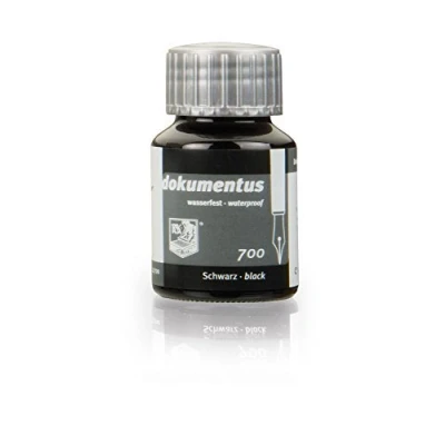 Image de Rohrer &amp; Klingner Dokumentus Encre noire pour documents, flacon de 50 ml