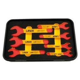 Image de LASER TOOLS 6048 Kit de clés à fourche et polygonale cliquet Acier chrome vanadium