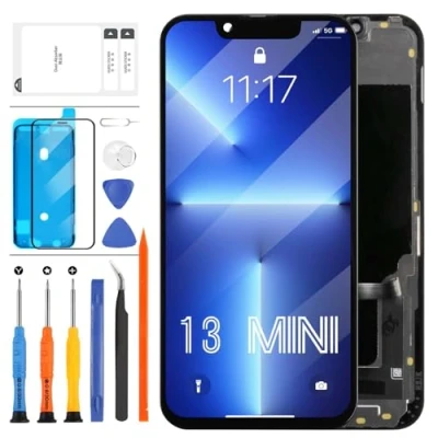 Image de INCELL Écran LCD pour iPhone 13 Mini A2628, A2481, A2626, A2629, A2630 Full HD COF Tactile Digitizer Assemblée Remplacement Kit de Réparation avec Outils