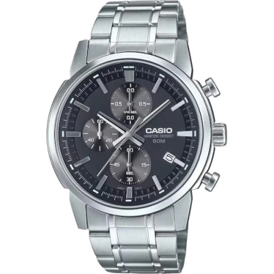 Image de Casio Homme Analogique Numérique Quartz Montre avec Bracelet en Acier Inoxydable MTP E510D 1A1VDF