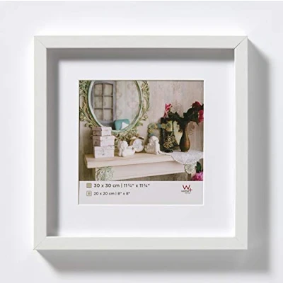 Image de walther design cadre photo blanc 20 x cm avec passe partout, Stockholm en bois EA222W