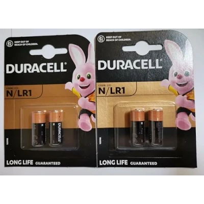 Image de Duracell Lot de 4 Piles alcalines Type N LR1 Mn9100 Idéal pour Micron Fox
