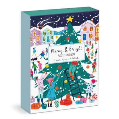 Image de Louise Cunningham Merry and Bright 12 Days of Christmas Advent Puzzle Calendar
