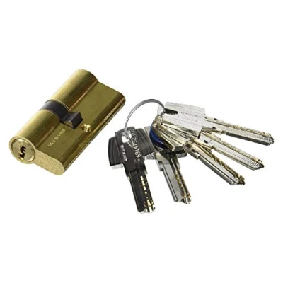 Image de Tesa Assa Abloy M6503040L Cylindre de sécurité Standard T60 Laiton 30 x 40 mm Clé à Came Courte