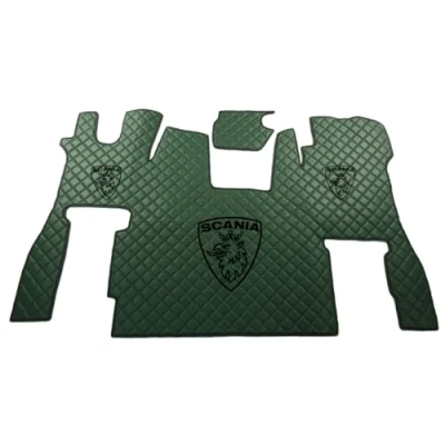 Image de KRAM TRUCK KRAMTRUCK tapis de sol en caoutchouc compatible avec Scania S à partir 2017 voiture Convient aux Siège passager fixe (vert)