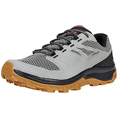 Image de Salomon OUTline Gore Tex Chaussures de Randonnée pour Homme, Imperméables, Confort d’une Basket, Prête les Aventures Outdoor, Frost Gray, 41 1/3