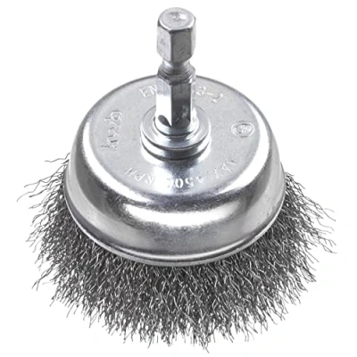 Image de kwb 1 fil d&#039;acier HSS serti fin de 50 mm diamètre pour métal et pierre, brosse métallique perceuse, comprend une tige hexagonale E6.3 le dérouillage, détartrage, nettoyage rugosité