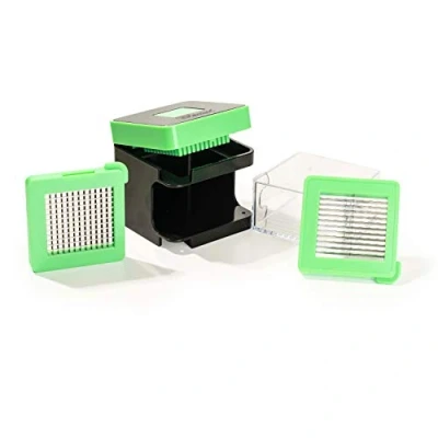 Image de Genius Nicer Dicer Spicy A34155 Coupe légumes 4 pièces Trancheuse à oignons Vert