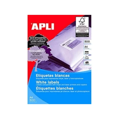 Image de Apli 010563 Lot de 6000 Etiquettes multi usage 105 x 48 mm Blanc