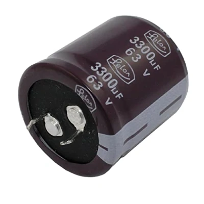 Image de Condensateur Elko 2x radial 3300µF 63V Snap In électrolytique jusqu&#039;à 105C 3300uF Electrolytic Capacitor from Lelon