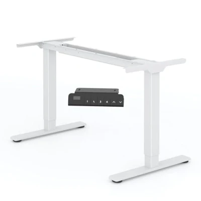 Image de SANODESK Bureau Assis Debout Electrique Cadre de à 2 Moteur, Réglable en Hauteur avec 4 Commandes Mémoire, Capacité Charge 100KG,Noir