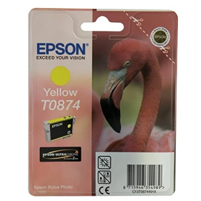Image de Epson T0874 (C13T08744010) Cartouche d&#039;encre jaune