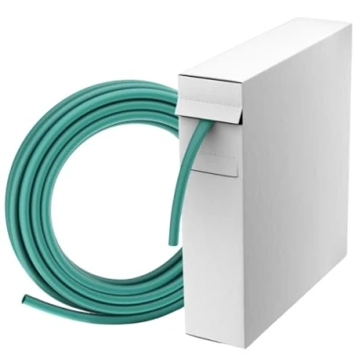 Image de Gocableties Mini Bobine de Gaine thermorétractable imperméable Vert 6,4 mm x 9 m Rapport rétrécissement 2:1 Isolation câbles, marquage, Regroupement ou réparation Fils électriques