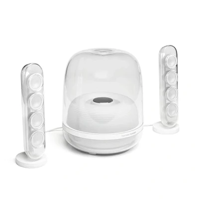 Image de harman/kardon SoundSticks 4 Système de Haut parleurs Bluetooth Blanc