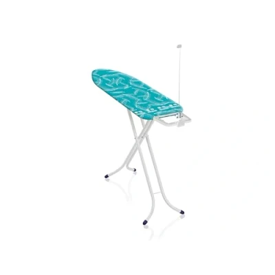 Image de Leifheit table à repasser Air Board M Compact, de repassage 120 x 38 cm avec housse Thermo Reflect, planche ajustable repose fer et guide fil