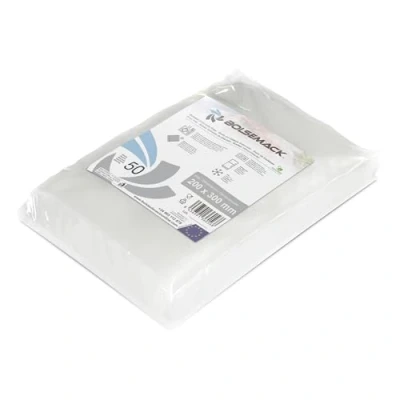 Image de Bolsemack Sacs sous Vide gaufrés Cuisson 200x300mm (20x30cm) 50 unités, à Usage Alimentaire pour Tout Type d&#039;appareil de Mise