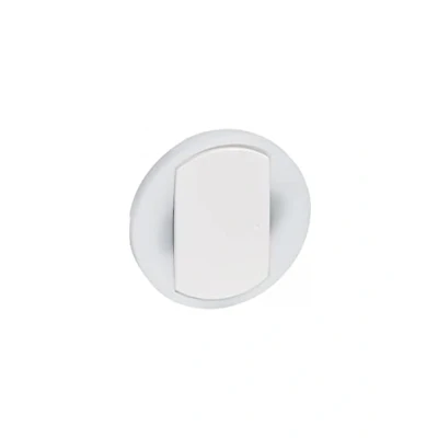Image de Legrand 065004 Céliane Enjoliveur Large pour Interrupteur, Va et Vient ou Poussoir Lumineux, Blanc