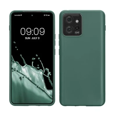 Image de kwmobile Housse Compatible avec Motorola ThinkPhone Coque de téléphone Protection Souple en Silicone Vert Sapin