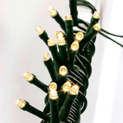 Image de Hellum LED mini chaîne lumineuse à l&#039;intérieur, 5,1m longueur de la lumière 35 avec fiche, arbre Noël câble d&#039;alimentation vert, fiche 577563